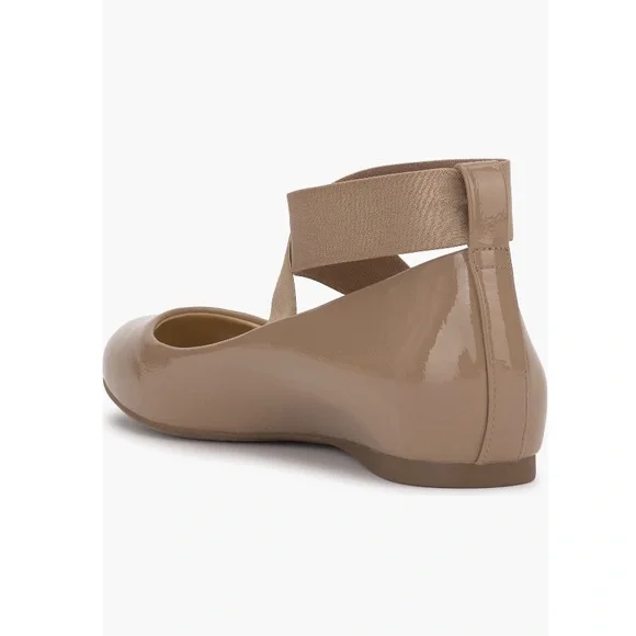 NEW Jessica Simpson Mandayss Ankle Strap Ballet Flats Chai Latte Women’s Size 8 - Picture 4 of 13